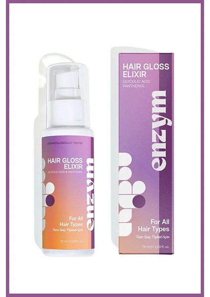 Gloss Elixir Parlaklık ve Pürüzsüzlük Verici, Canlandırıcı Saç Bakım Serumu 75 ml fırsatları