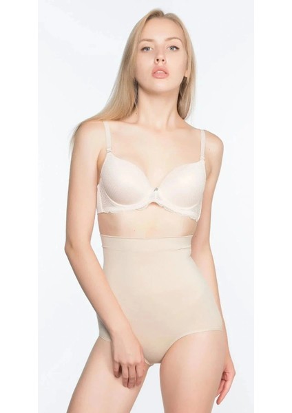 Yüksek Bel Kadın Slip Korse 13003 - Ten