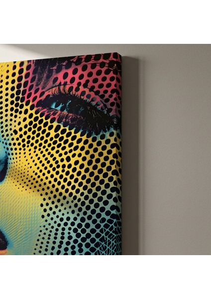 Soyut Pop Art Kadın Portresi Tablosu indirimleri