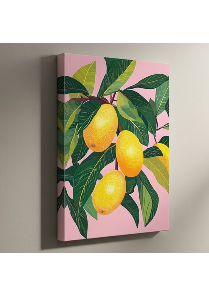 Modern Tarz Meyve Dalı Illüstrasyon Tablosu