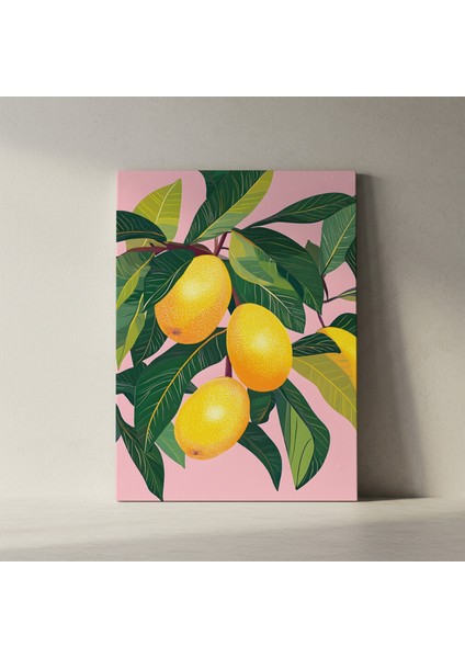 Modern Tarz Meyve Dalı Illüstrasyon Tablosu fiyatları