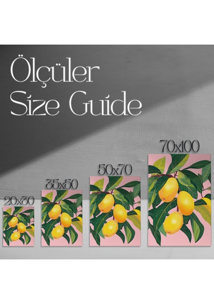 Modern Tarz Meyve Dalı Illüstrasyon Tablosu modelleri