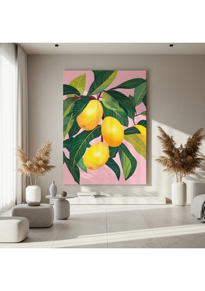 Modern Tarz Meyve Dalı Illüstrasyon Tablosu fırsatları