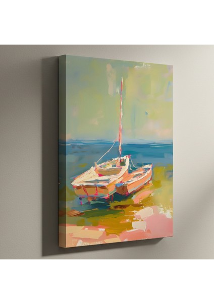 Soyut Tarzda Yelkenli Tekne Tablosu