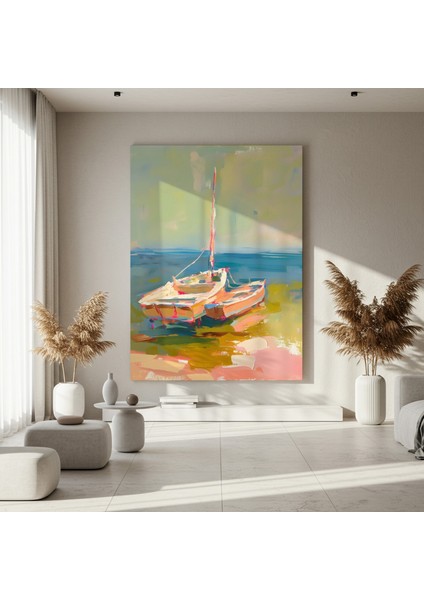 Soyut Tarzda Yelkenli Tekne Tablosu fırsatları