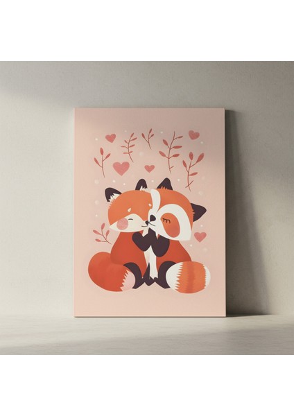 Sevgili Tilkiler Modern Sanat Tablosu fiyatları