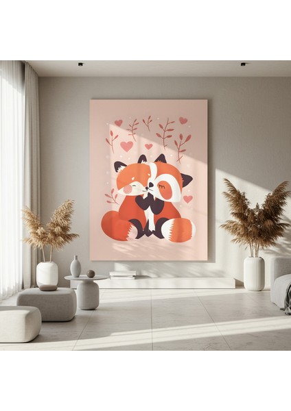 Sevgili Tilkiler Modern Sanat Tablosu fırsatları