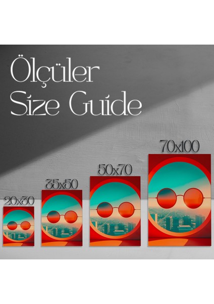 Soyut Şehir Manzarası Tablosu modelleri