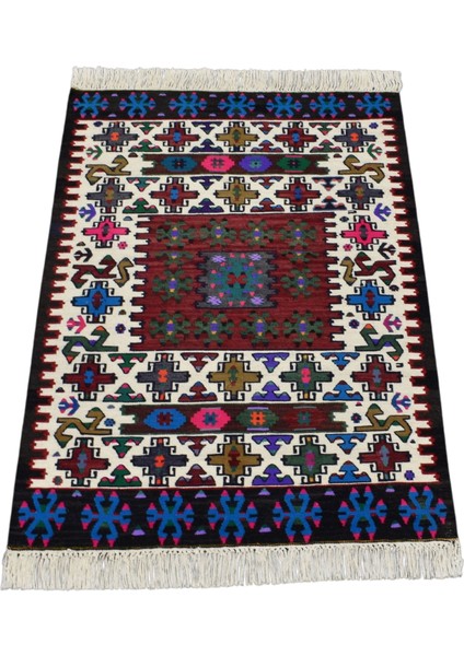 Yeni El Dokuma Nadide Cerit Yörükleri Meşhed Iran Yün Kilim 6407