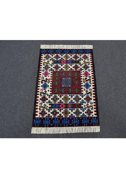 Yeni El Dokuma Nadide Cerit Yörükleri Meşhed Iran Yün Kilim 6407 indirimleri