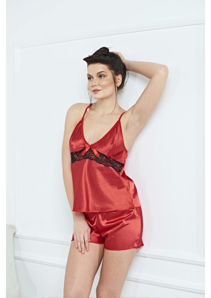 Kadın Şık Saten Gecelik Takım 3524 - fiyatları