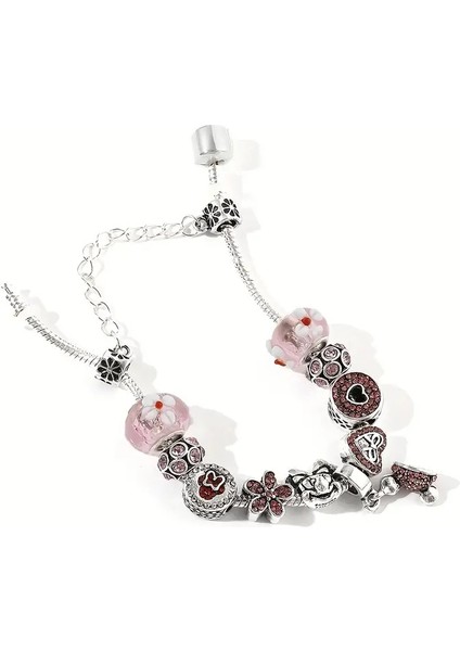 Pandora Tarz , Kiraz Çiçegi Minnie Sevgi Temalı Pembe Charmlı Bileklik, Ahşap Kutu Içerisinde modelleri