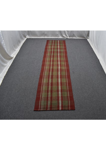 El Dokuma Benzersiz Ekoseli Sivas Perde Yün Yolluk Kilim 6391 fiyatları