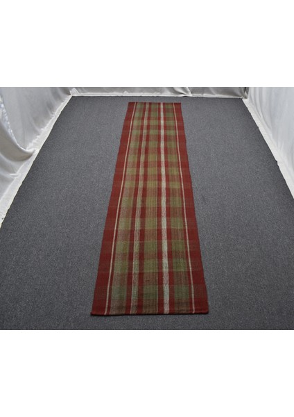 El Dokuma Benzersiz Ekoseli Sivas Perde Yün Yolluk Kilim 6391 modelleri