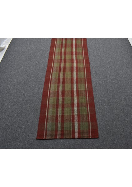 El Dokuma Benzersiz Ekoseli Sivas Perde Yün Yolluk Kilim 6391 indirimleri