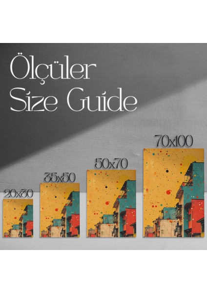 Soyut Mimari Manzara Tablosu modelleri