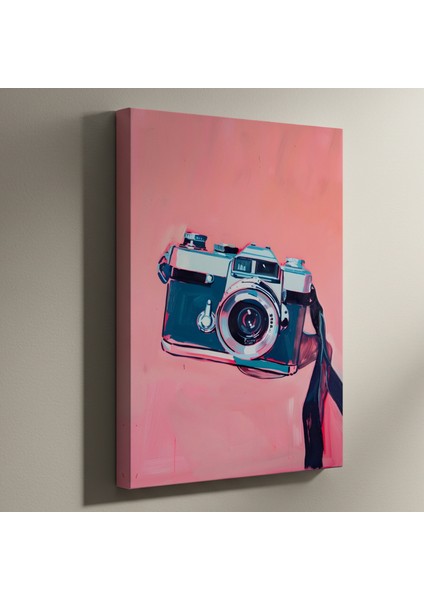 Retro Kamera Illüstrasyon Tablosu