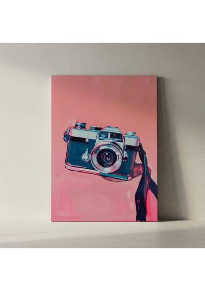 Retro Kamera Illüstrasyon Tablosu fiyatları