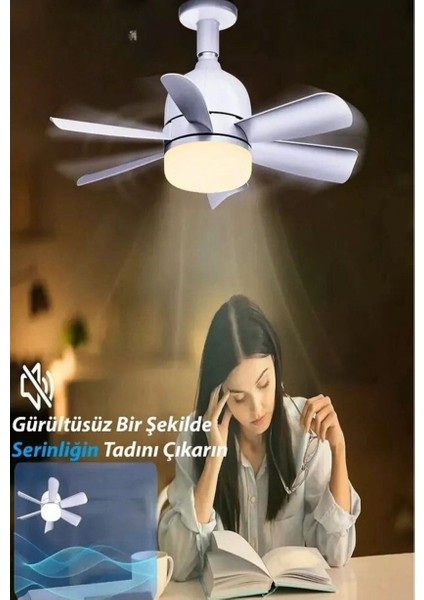 HS-9301 Vega 25W 5 Pervaneli LED Işıklı Tavan Vantilatörü fiyatları