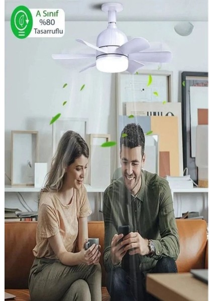 HS-9301 Vega 25W 5 Pervaneli LED Işıklı Tavan Vantilatörü modelleri