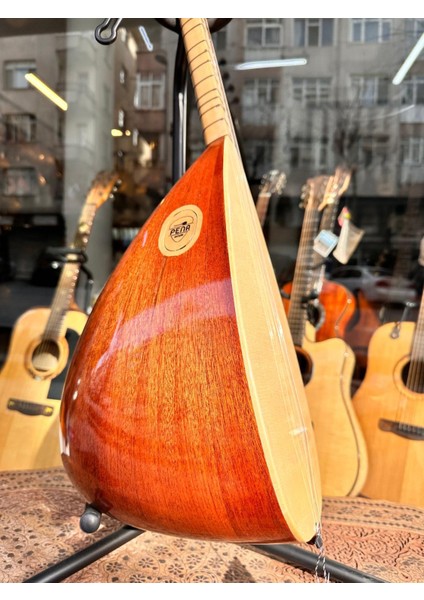 Kısa Sap Yarı Profesyonel Maun Bağlama Jak Girişli 40 Tekne