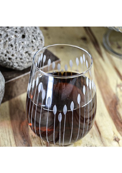 Medusa 6 Parça Su ve Meşrubat Kesme Bardak Seti Vega Desenli