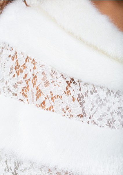 Dantelli Broşlu Abiye Gelinlik Kürk Etol Bolero Pelerin Panço modelleri