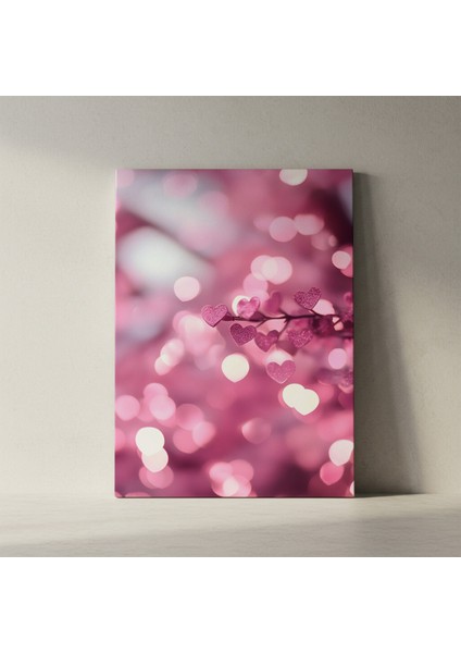 Pembe Kalpler Soyut Sanat Tablosu fiyatları