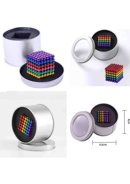 Neocube Manyetik Boncuk 216 Parça – 5mm Renkli Neodyum Metal Küp Puzzle Oyuncak, Zeka Geliştirici Eğitici LEGO Tarzı Magnet Set, Metal Kutulu fırsatları