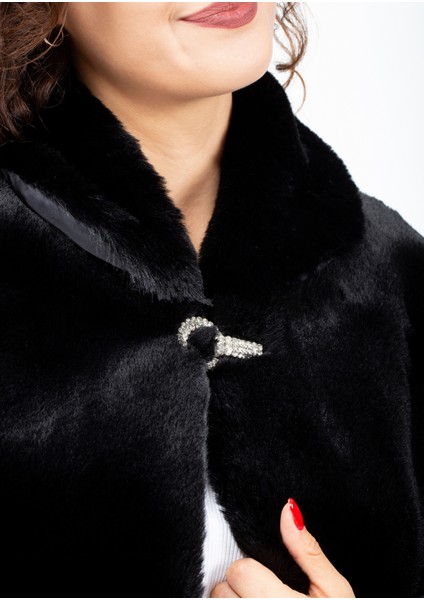 Broşlu Taşlı Kürk Abiye Etol Bolero fırsatları