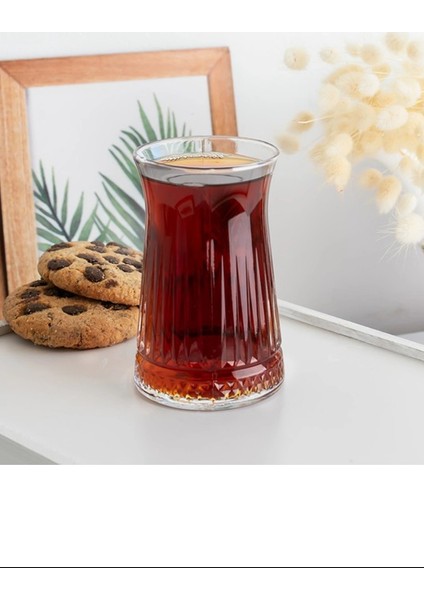 Elegance Desenli Cam Çay Bardağı Seti 150 ml 6'lı -81310