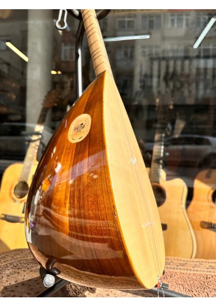 Kısa Sap Yarı Profesyonel Ceviz Bağlama Jak Girişli 40 Tekne