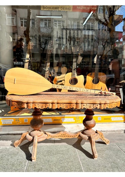 Kısa Sap Yarı Profesyonel Ceviz Bağlama Jak Girişli 40 Tekne