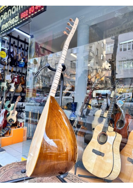 Kısa Sap Yarı Profesyonel Ceviz Bağlama 39,5 Tekne Jak Girişli fırsatları