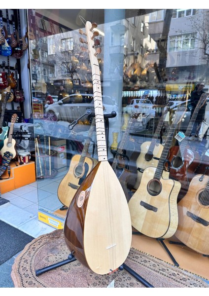 Kısa Sap Yarı Profesyonel Ceviz Bağlama 39,5 Tekne Jak Girişli indirimleri