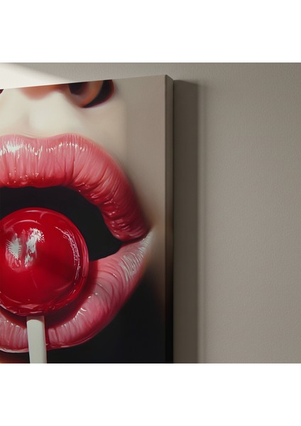 Hiperrealist Dudak ve Lolipop Tablosu indirimleri