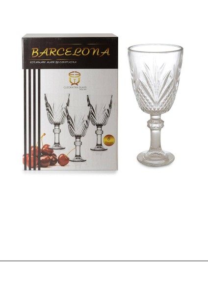 Barcelone 6'lı Ayaklı Bardak -70114