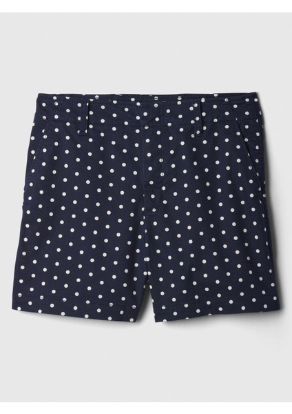 Kadın Koyu Mavi 5" Mid Rise Downtown Khaki Şort