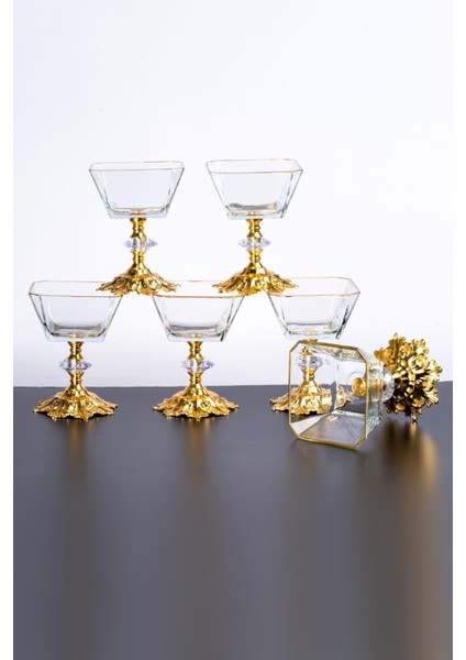 Beyaz Dondurmalık 6'lı Set, Şık ve Kullanışlı Mutfak Aksesuarı