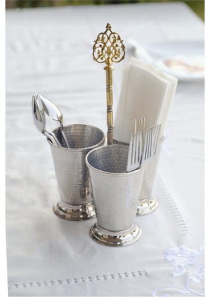 Gri Bakır Kaşıklık, Şık ve Doğal Tasarım, Mutfağınıza Zarif Dokunuş Sağlar