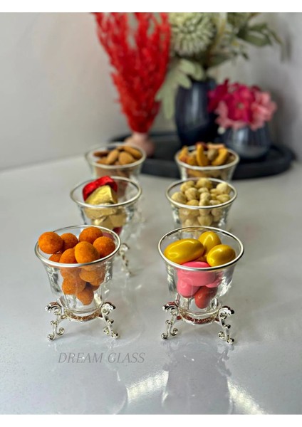 6 Kişilik Gümüş Şekerlik, Çerezlik ve Lokumluluk Seti, Şık ve Kullanışlı Ürün