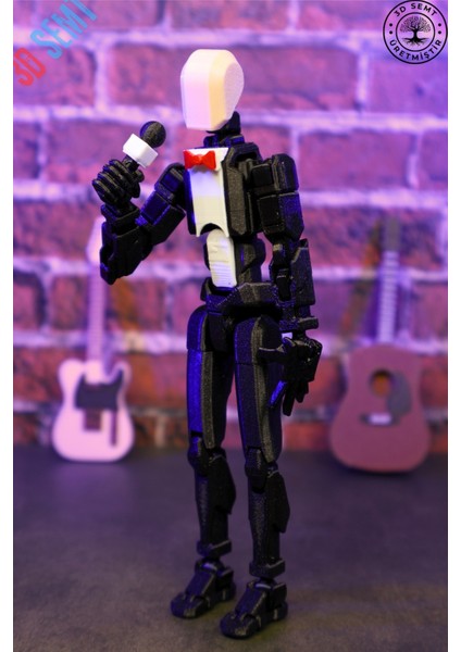 3D Dummy Figür | Hareketli, Pozlanabilir Koleksiyon Modeli | Solist Versiyon | Siyah Renk