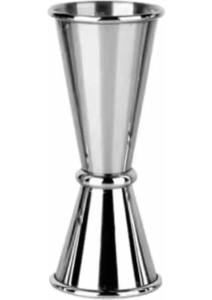 Iki Parça Paslanmaz Çelik Ölçek ve Jigger, 25/50 Ml, Kokteyl Ölçü Kabı