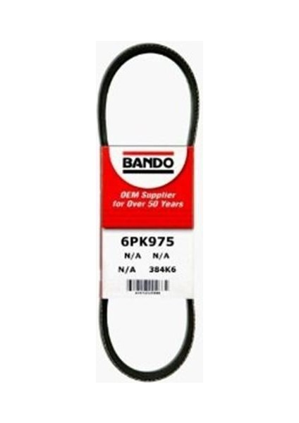 6PK0975 - Kanallı Kayış P207-P307-BERLINGO-C2-C3-C4-C5-FIESTA Vı-Focus Iı-Golf Iıı-Iv-Passat 1.4-1.6-1.8 Hdı