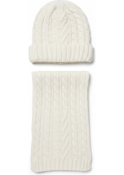 Erkek Yün Kışlık Örme Bere Atkı Ikili Set Takım