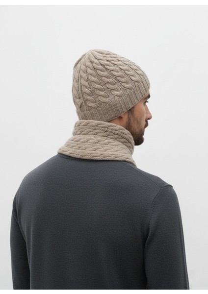 Erkek Yün Kışlık Örme Bere Atkı Ikili Set Takım fırsatları