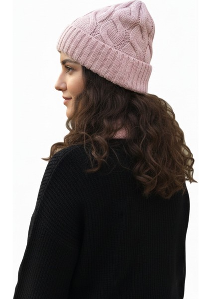 Kadın Yün Kışlık Şık Örme Bere ve Atkı Ikili Set Takım fırsatları