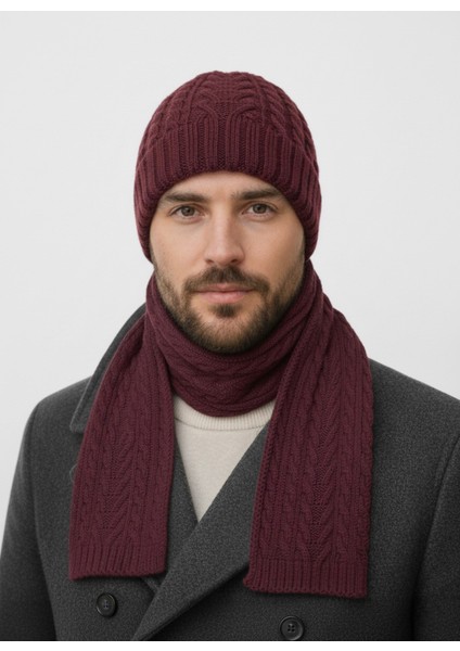 Erkek Yün Kışlık Örme Bere Atkı Ikili Set Takım fırsatları