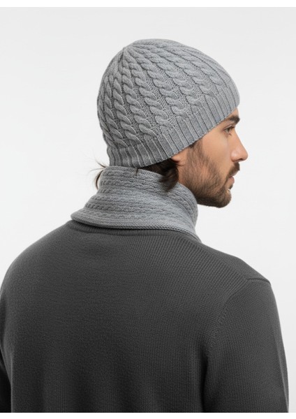 Erkek Yün Kışlık Örme Bere Atkı Ikili Set Takım fırsatları