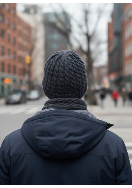 Erkek Yün Kışlık Örme Bere Atkı Ikili Set Takım modelleri